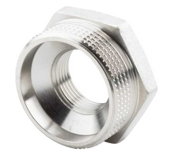 Футорка ALATO НР-ВР 1 1/2"x3/4", латунь никелированная, 0122-4020 1