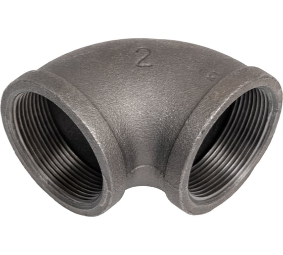 Колено AV Engineering 2 вн. чугун черный AVEC401000002 1