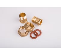 Присоединительный комплект ITELMA Ду=20 (2 штуцера, 2 гайки) без обратного клапана Ду=20 мм (3/4") ПК Ду 20-130 (3/4)