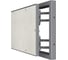 Ревизионный люк EVECS D Ceramo Steel 500x300 скрытый монтаж, окрашенная сталь D5030 ceramo steel 1