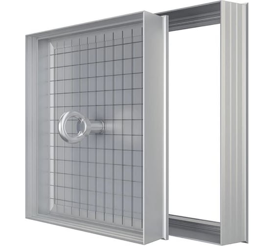 Ревизионный люк EVECS D Floor 300x300 напольный, скрытый монтаж алюминий D3030 floor