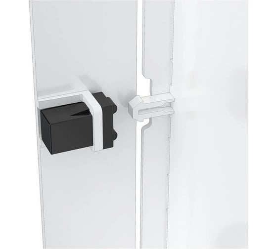 Лючок пластиковый ООО ПКФ Сварком LN с нажимным замком, белый (L1530N), 150х300 s066987