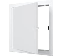 Лючок пластиковый ООО ПКФ Сварком LN с нажимным замком, белый (L3030N), 300х300 s066994