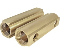 Коллектор латунный АПОГЕЙ КЛА 2502.100-1 DN25, ВР1, м/о 100мм ВР1/2, 1-е исполнение на 2 выхода 422049