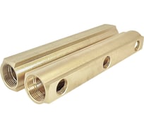 Коллектор латунный АПОГЕЙ КЛА 2503.100-1 DN25, ВР1, м/о 100мм ВР1/2, 1-е исполнение на 3 выхода 422050