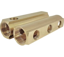 Коллектор латунный АПОГЕЙ КЛА 2503.050-2 DN25, ВР1, м/о 50мм ВР1/2, 2-е исполнение на 3 выхода 422014