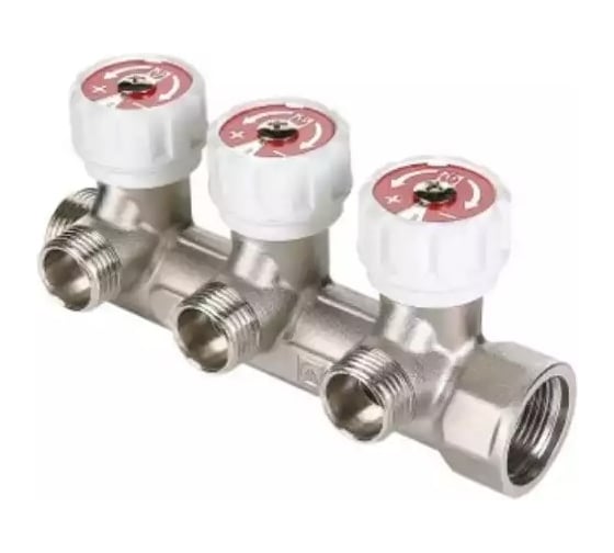 Коллектор ООО ПКФ Сварком регулирующий н/р. 2 выхода 3/4x1/2 (VTc.570.N) (1 шт.) СанТех s041361 1