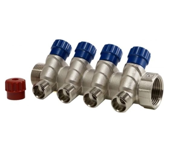 Коллектор ООО ПКФ Сварком регулируемый н/р 4 выхода 1x1/2 (VTc.560.N) (1 шт.) СанТех s009203 1