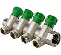 Коллектор ООО ПКФ Сварком регулируемый н/р. 4 выхода 3/4x1/2 (VTc.560.N) (1 шт.) СанТех s009181
