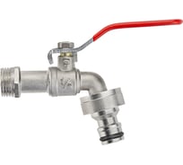 Шаровый водоразборный кран MasterProf со штуцером под коннектор 1/2", ручка ДС.071989.ИМ