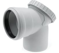 Ревизионный отвод Ostendorf 110 мм. 87 градусов,бесшумной канализации Skolan Safe, SKBR 335145