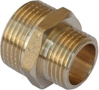 Ниппель латунный никелированный переходной Millennium 1 1/4" х 1/2" с наружной резьбой XBMM3212