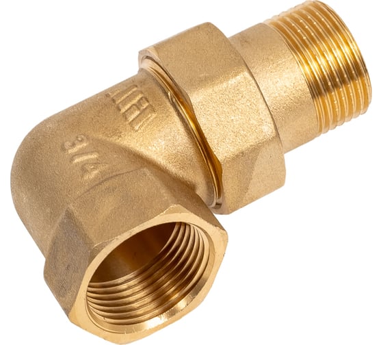 Разъемное угловое соединение американка Millennium 3/4" с внутренней-наружной резьбой LNUMF3434