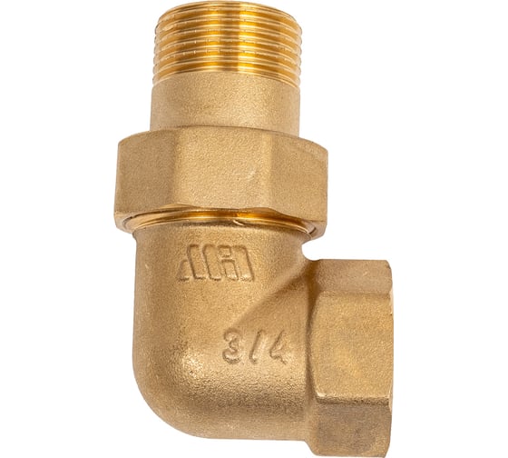 Разъемное угловое соединение американка Millennium 3/4" с внутренней-наружной резьбой LNUMF3434
