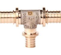 Тройник РЕХАУ 20, 16, 20, бронза (RX+), с уменьшенным боковым проходом 14570613001