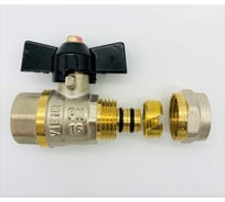 Кран VIEIR м/п 20 ц х 1/2 вн бабочка (100) VRLF201