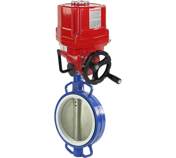 Затвор DN.ru WCB-316L-PTFE Ду150 Ру16 с электроприводом EX-030 220В D050-02470 1