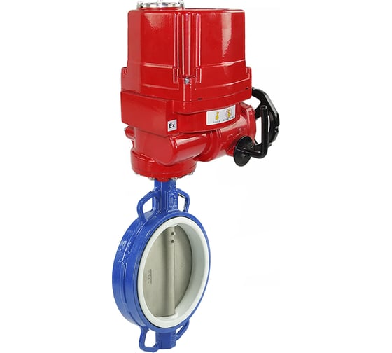 Затвор DN.ru WCB-316L-PTFE Ду150 Ру16 с электроприводом EX-030 220В D050-02470