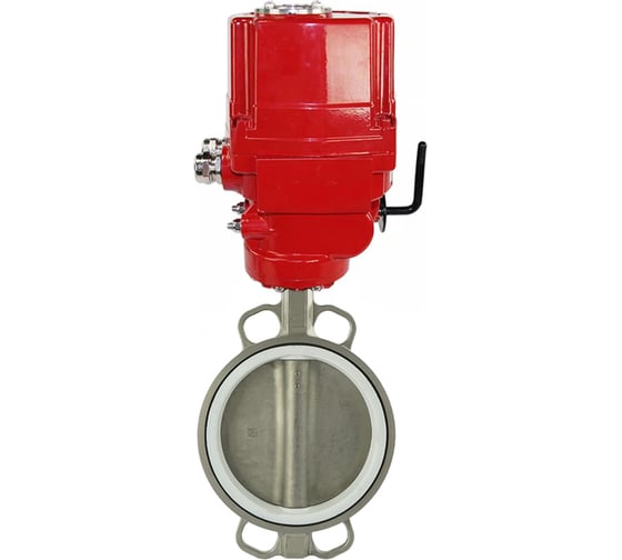 Затвор DN.ru 316L-316L-PTFE Ду100 Ру16 с электроприводом EX-015 220В D050-02445