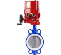 Затвор DN.ru WCB-316L-PTFE Ду40 Ру16 с электроприводом EX-010 220В D050-02471