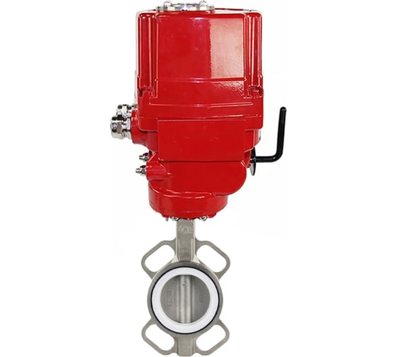 Затвор DN.ru 316L-316L-PTFE Ду80 Ру16 с электроприводом EX-010 220В D050-02451