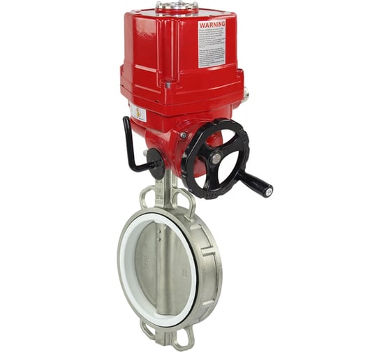Затвор DN.ru 316L-316L-PTFE Ду125 Ру16 с электроприводом EX-020 220В D050-02446 1