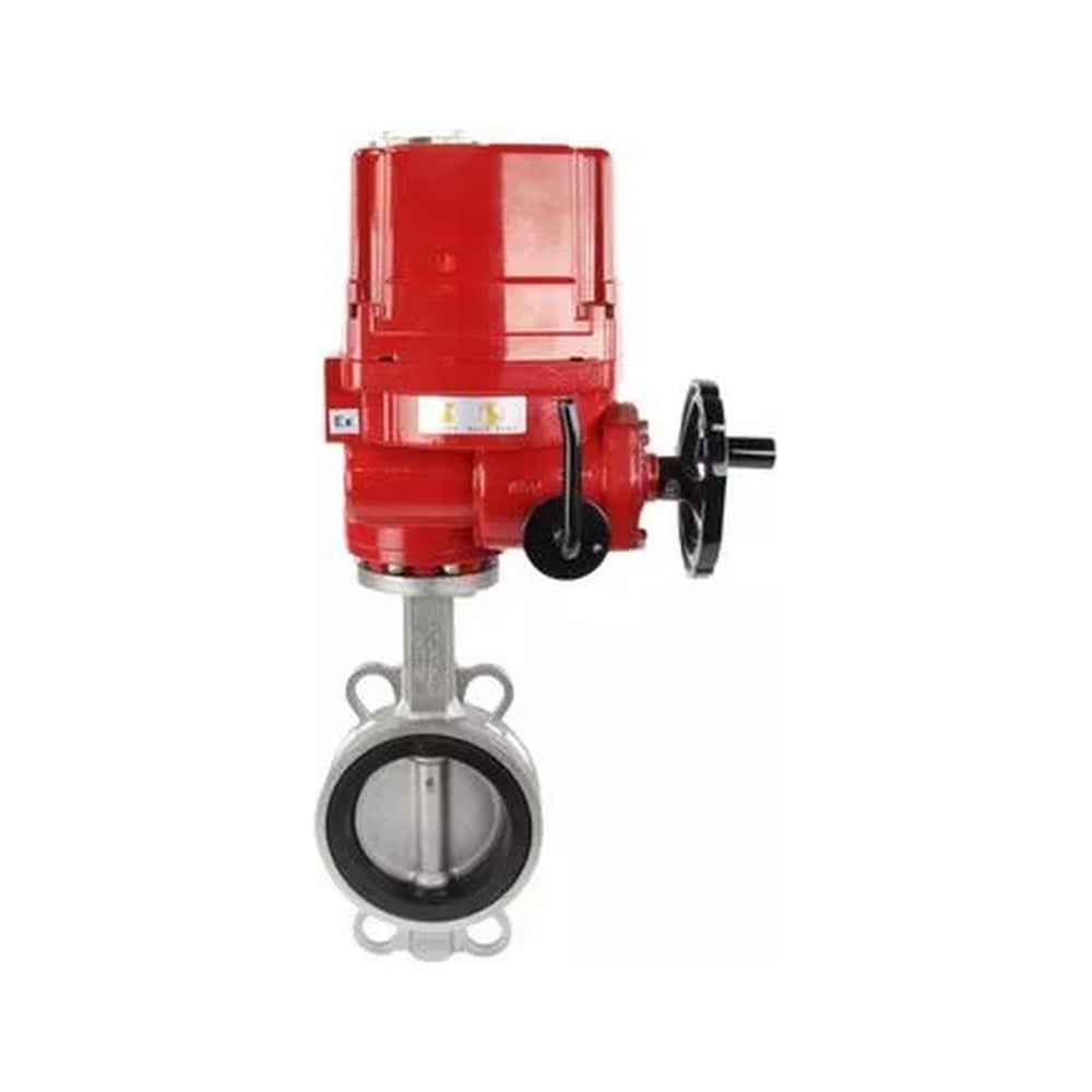 Дисковый затвор DN.ru 316L-EPDM Ду80 Ру16, нерж. сталь, электропривод ...