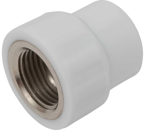 Муфта PP-R бел комб 20х1/2 ВР Gigant GPM-20X12ВР 1