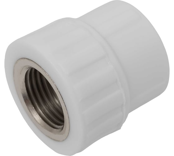 Муфта PP-R бел комб 25х1/2 ВР Gigant GPM-25X12ВР 1
