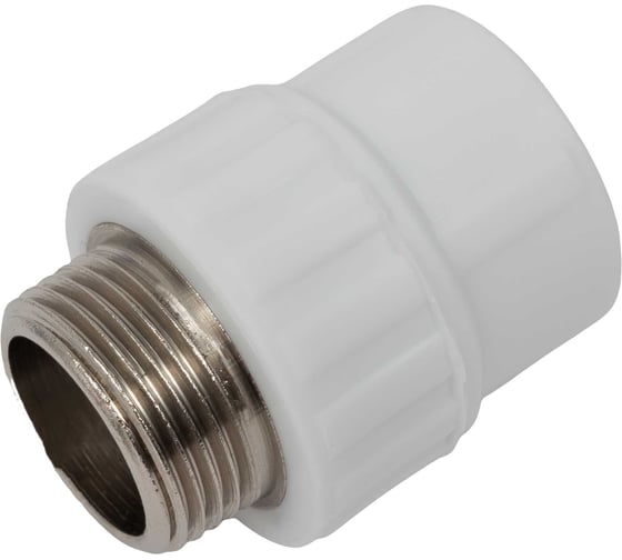 Муфта PP-R бел комб 25х3/4 НР Gigant GPM-25X34НР 1