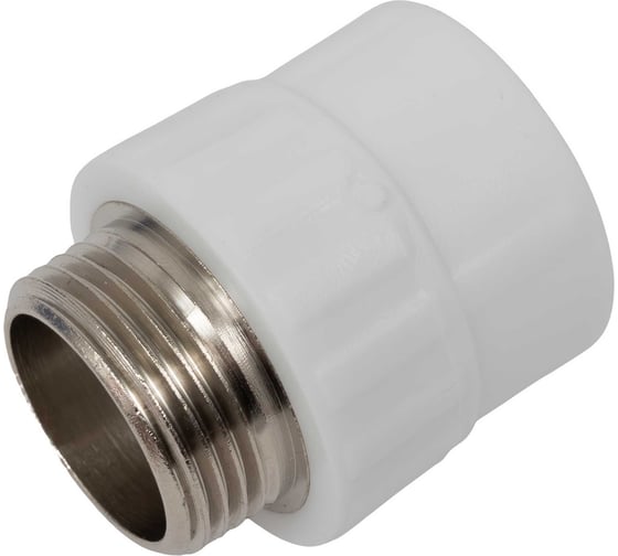 Муфта PP-R бел комб 32х1 НР Gigant GPM-32X1НР 1