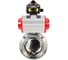 Дисковый затвор DN.ru 304-304-EPDM-2W-T-H Ду50 Ру10 пищевая нержавеющая сталь, пневмопривод, БКВ D050-73676 1