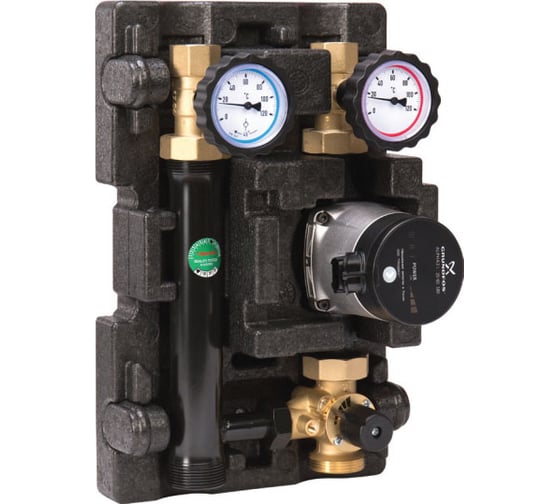 Насосно-смесительный модуль Huch EnTec ECO 2 MK DN25 с насосом Grundfos UPS 25-60 101.35.025.01 GF 1
