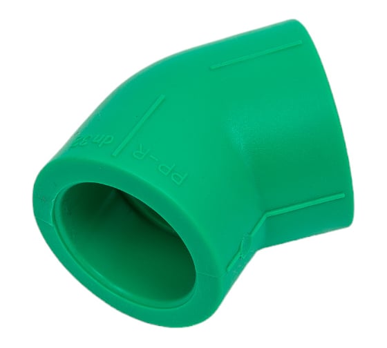 Уголок Blue Ocean 45 градусов, 32, полипропиленовый, зеленый PPRF/45E G -32