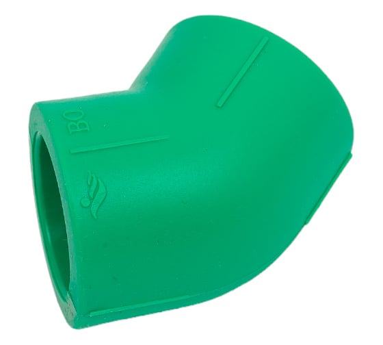 Уголок Blue Ocean 45 градусов, 32, полипропиленовый, зеленый PPRF/45E G -32