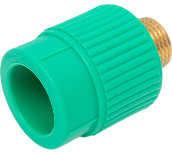 Комбинированная муфта с наружной резьбой Blue Ocean 25x1/2", полипропиленовая, зеленая PPRF/EA(G)-25x1/2"