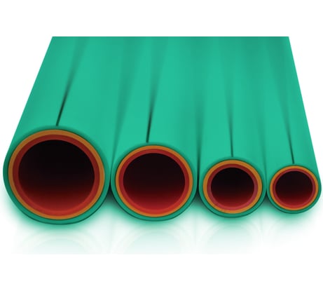 Труба со стекловолокном Blue Ocean PN20/SDR7,4 25x3,5, полипропиленовая, зеленая PPR-Fiber-G-HW(G)/S3.2/25