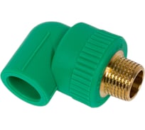 Комбинированный уголок Blue Ocean с наружной резьбой, 20x1/2, полипропиленовый, зеленый PPRF/ET90E G -20x1/2