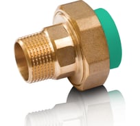 Комбинированная разъемная муфта - американка с наружной резьбой Blue Ocean 25x3/4, полипропиленовая, зеленая PPRF/UAM(G)-25x3/4"