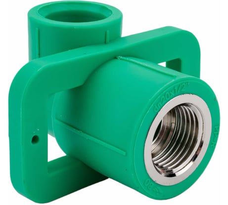 Водорозетка под гипсокартон Blue Ocean с креплением, 20х1/2, полипропиленовая, зеленая PPRF/IT90EWM(G) -20x1/2"