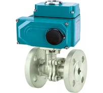 Кран DN.ru шаровой КШФП.316.200 Ду25 Ру40 фланцевый, 1/4-оборотный электропривод 24В D160-60566