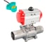 Кран DN.ru шаровой 316-316-PTFE-W-ISO-H LONG Ду65 Ру25, пневмопривод, магнитный переключатель D160-62860 1