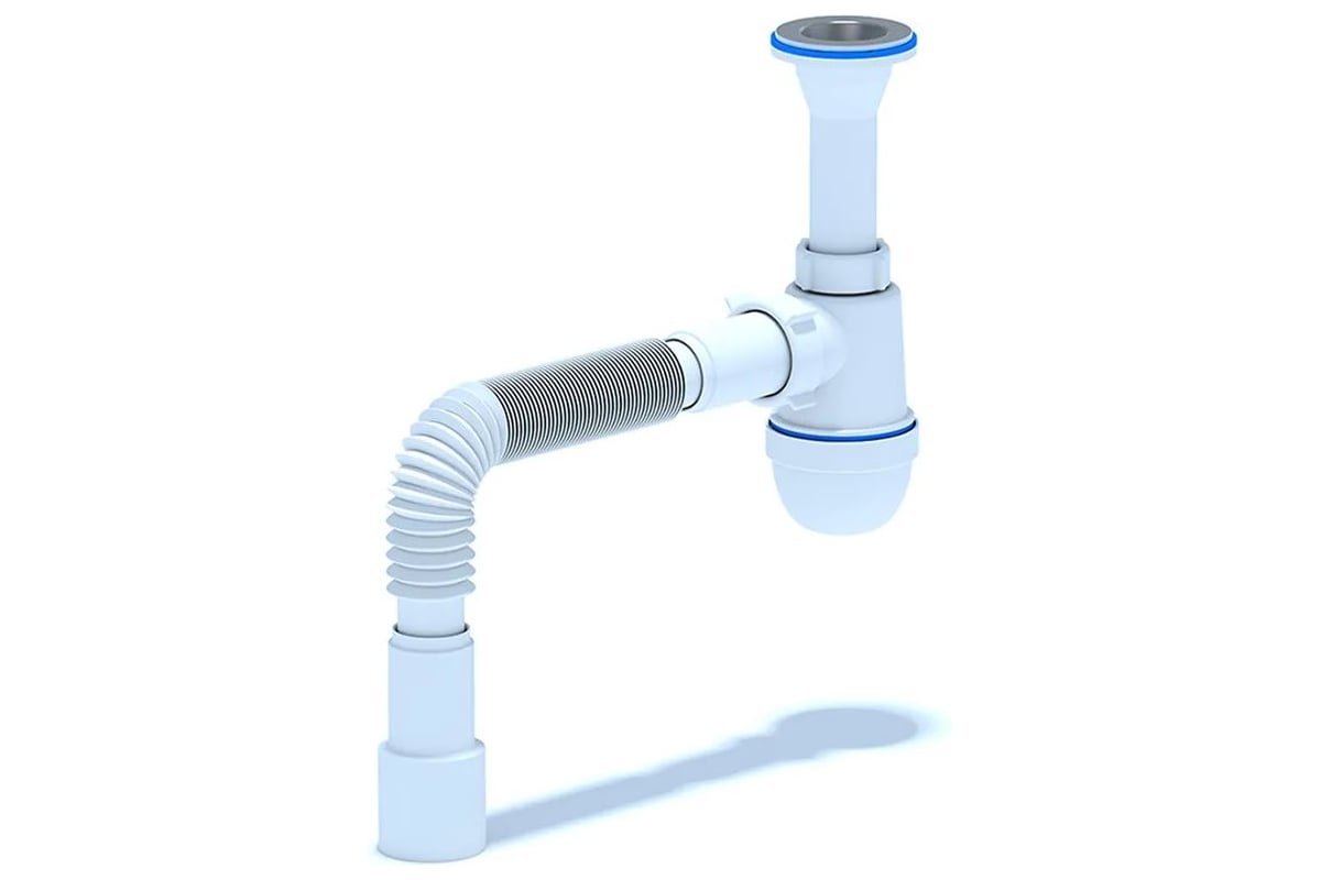 Сифон для умывальника/мойки АНИ Пласт бутылочный лит/вып 1 1/4x40 ...