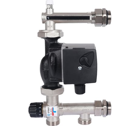 Насосно-смесительный узел с термостатическим клапаном STOUT SDG-0120-007001 RG008VBJO3FN8M