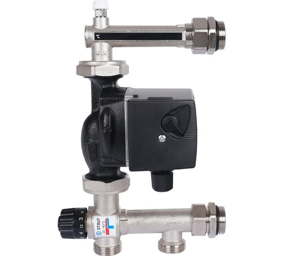 Насосно-смесительный узел с термостатическим клапаном STOUT SDG-0120-007001 RG008VBJO3FN8M 1