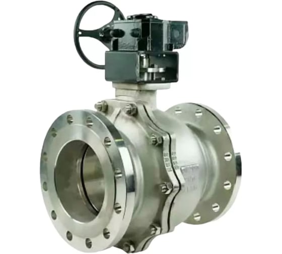 Кран DN.ru шаровой 316-316-PTFE-F-ISO-R Ду300 Ру16 полнопроходной, 36x36, F14, с редуктором D160-60714 1