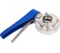 Дисковый затвор DN.ru 304-304-Sil-2W-W-H Ду25 Ру10 пищевая нержавеющая сталь, под приварку, рукоятка D050-73043 3