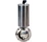Дисковый затвор DN.ru 304-304-Sil-2W-W-H Ду32 Ру10 пищевая нержавеющая сталь 304, пневмопривод D050-73098 1