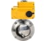 Дисковый затвор DN.ru 304-304-EPDM-2W-W-H Ду65 Ру10 пищевая нержавеющая сталь,электропривод 380В D050-73236 1