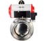 Дисковый затвор DN.ru 304-304-EPDM-2W-T-H Ду50 Ру10 пищевая нержавеющая сталь, пневмопривод, пневмораспределитель D050-76592 1